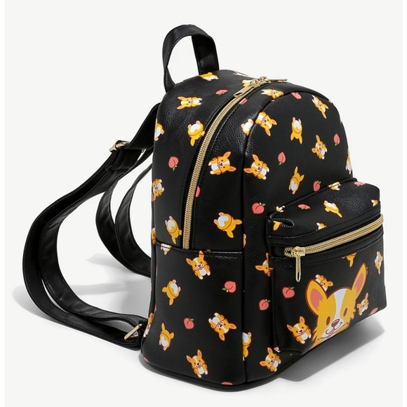 Corgis & Peaches Mini Backpack - Picture 2 of 11